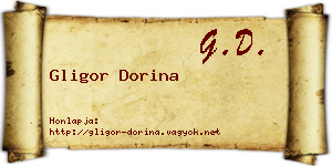 Gligor Dorina névjegykártya